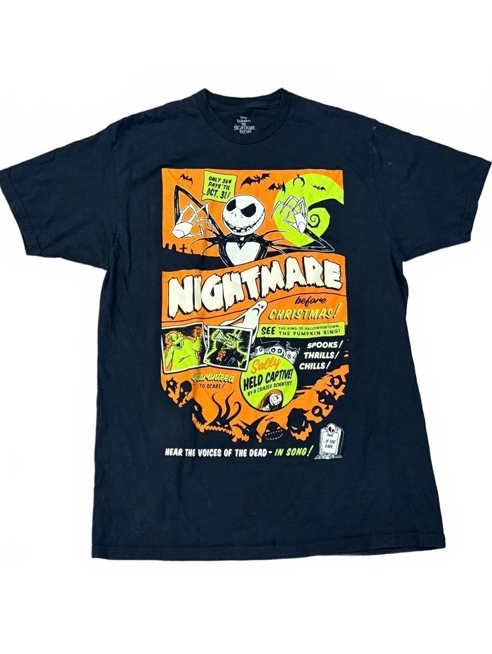 Disney Tim Burton's The Nightmare Before Christmas Graphic T-Shirt XL